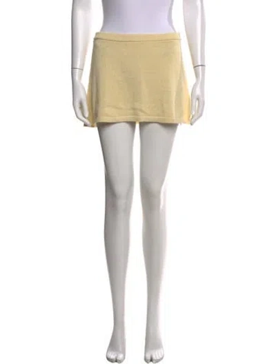 Pre-owned Ser.o.ya Mini Skirt In Neutral