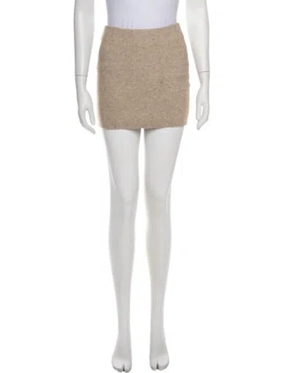 Pre-owned Ser.o.ya Mini Skirt In Neutrals