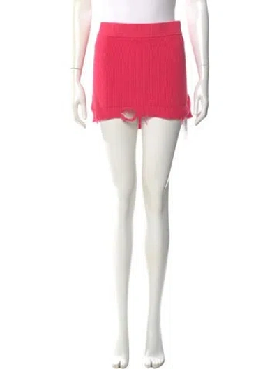Pre-owned Ser.o.ya Mini Skirt In Pink