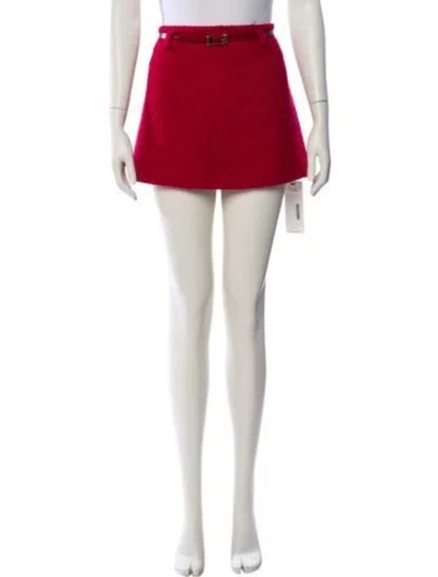 Pre-owned Ser.o.ya Mini Skirt In Red
