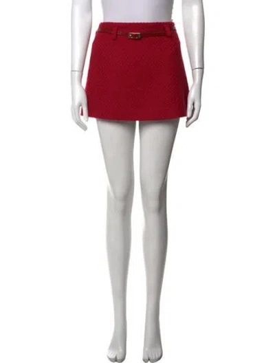 Pre-owned Ser.o.ya Mini Skirt In Red