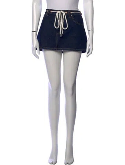 Pre-owned Ser.o.ya Mini Skirt W/ Tags In Blue