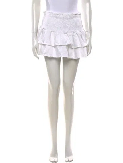 Pre-owned Ser.o.ya Mini Skirt In White