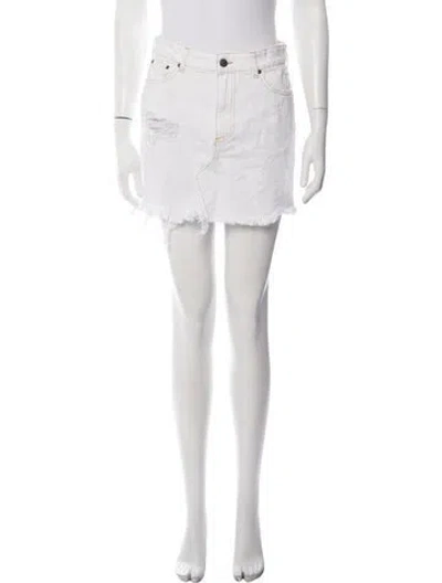 Pre-owned Ser.o.ya Mini Skirt In White