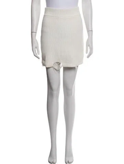 Pre-owned Ser.o.ya Mini Skirt In White
