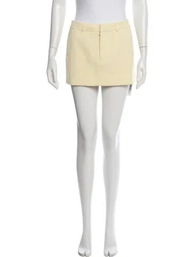 Pre-owned Ser.o.ya Mini Skirt In Yellow