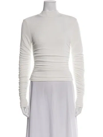 Pre-owned Ser.o.ya Mock Neck Long Sleeve Top In Green