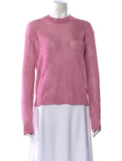 Pre-owned Ser.o.ya Mock Neck Long Sleeve Top In Pink