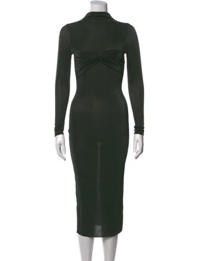 Pre-owned Ser.o.ya Mock Neck Midi Length Dress W/ Tags In Green