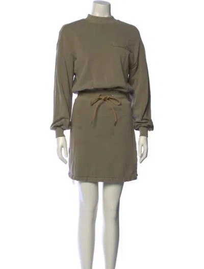 Pre-owned Ser.o.ya Mock Neck Mini Dress In Brown