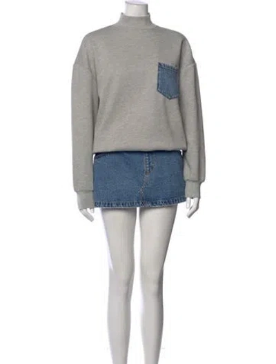 Pre-owned Ser.o.ya Mock Neck Mini Dress In Multicolor