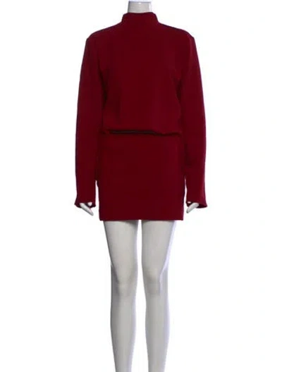Pre-owned Ser.o.ya Mock Neck Mini Dress W/ Tags In Red