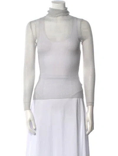 Pre-owned Ser.o.ya Mock Neck Sweater In Gray