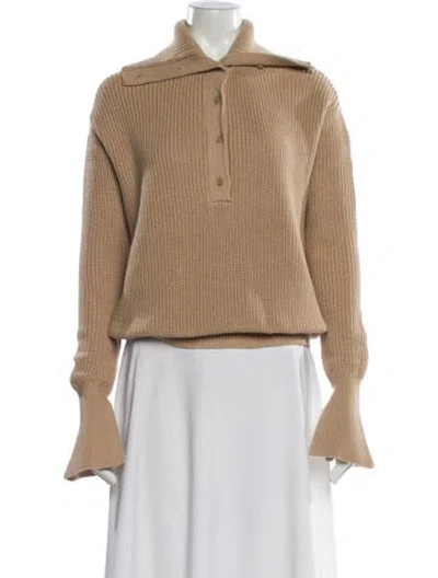 Pre-owned Ser.o.ya Mock Neck Sweater In Neutral