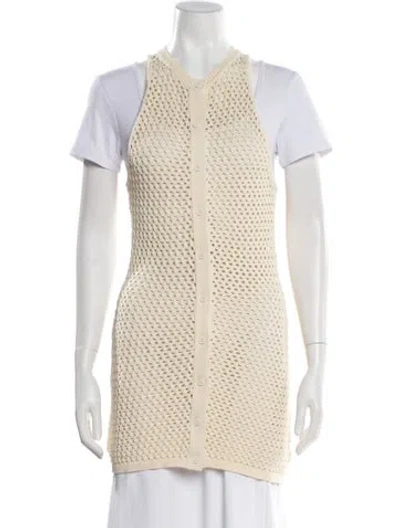 Pre-owned Ser.o.ya Mock Neck Sweater In Neutral