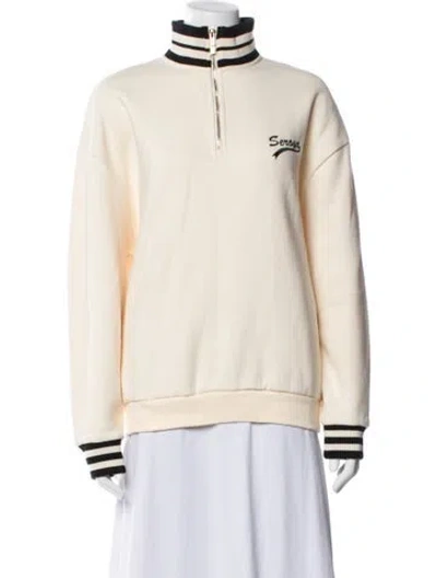 Pre-owned Ser.o.ya Mock Neck Sweater In Neutrals