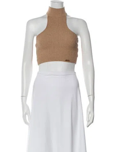 Pre-owned Ser.o.ya Mock Neck Sweater In White