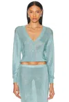 Ser.o.ya Moni Metallic Cardigan Top
