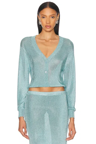 SER.O.YA MONI METALLIC CARDIGAN TOP