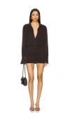 Ser.o.ya Myla Mini Dress In Ash Brown