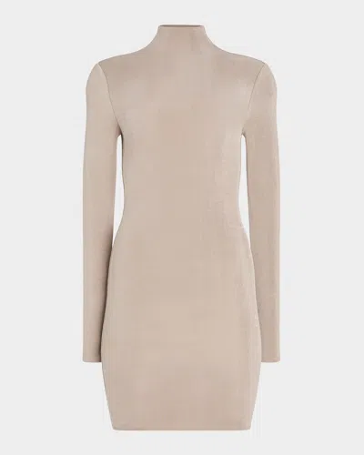 Ser.o.ya Nara Turtleneck Mini Dress In Neutral