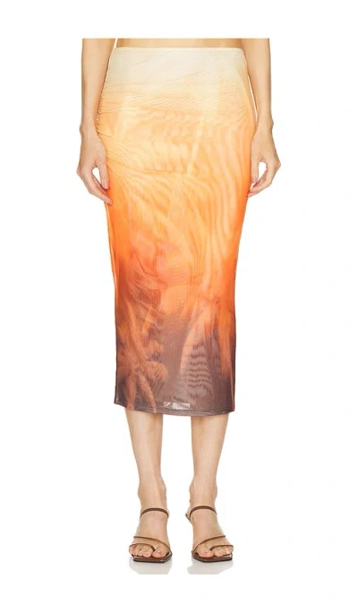 SER.O.YA NIA MESH MIDI SKIRT