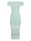 Ser.o.ya Noel Off Shoulder Midi Dress In Blue