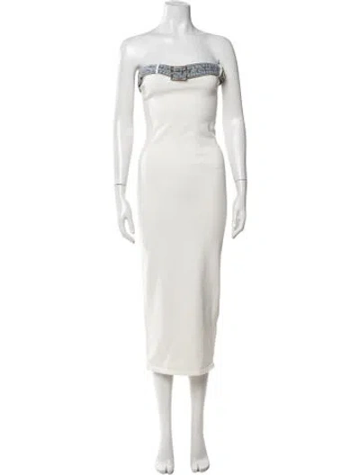 Pre-owned Ser.o.ya Nylon Midi Length Dress In Neutrals