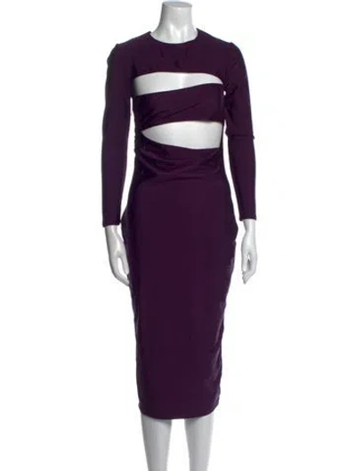 Pre-owned Ser.o.ya Nylon Midi Length Dress In Purple