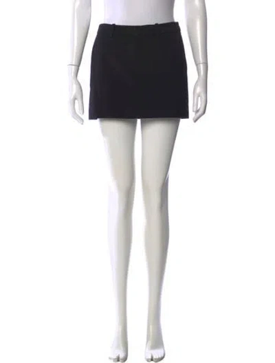 Pre-owned Ser.o.ya Nylon Mini Skirt In Black