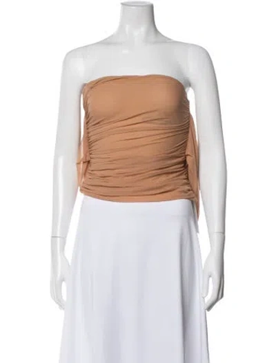 Pre-owned Ser.o.ya Nylon Strapless Crop Top W/ Tags In Pink