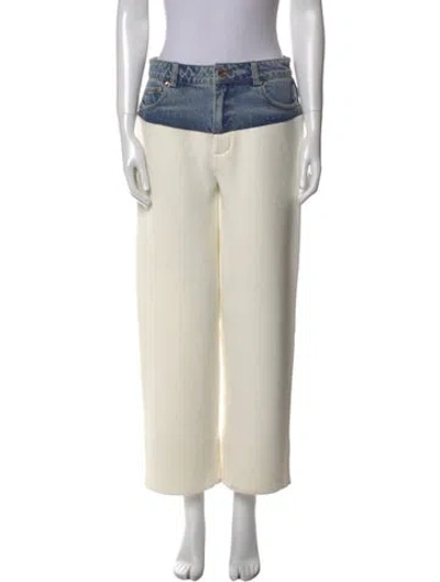 Pre-owned Ser.o.ya Nylon Wide Leg Pants In Neutral