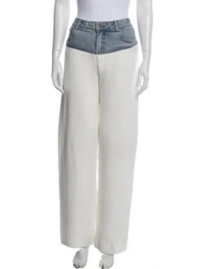 Pre-owned Ser.o.ya Nylon Wide Leg Pants W/ Tags In White