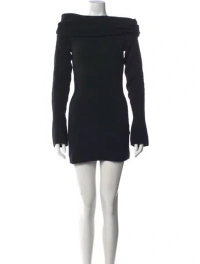 Pre-owned Ser.o.ya Off-the-shoulder Mini Dress In Blue