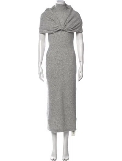 Pre-owned Ser.o.ya Off-the-shoulder Sweater In Grey
