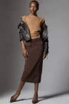 Ser.o.ya Opal Knit Midi Skirt In Brown