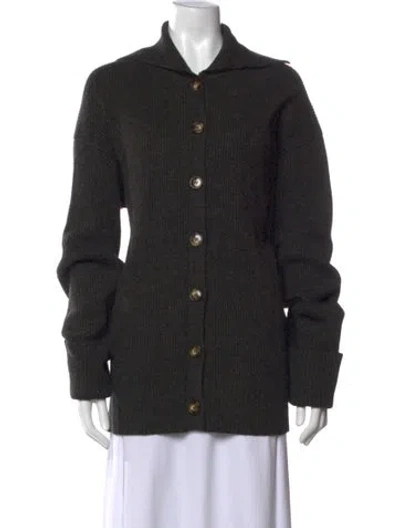 Pre-owned Ser.o.ya Open Front Sweater In Black