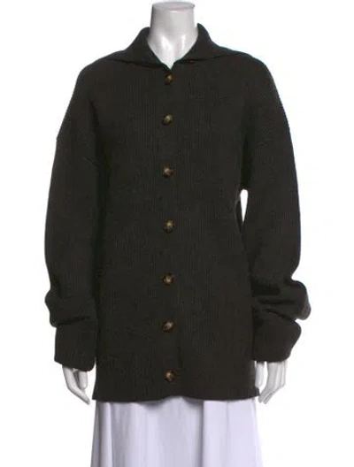 Pre-owned Ser.o.ya Open Front Sweater In Black