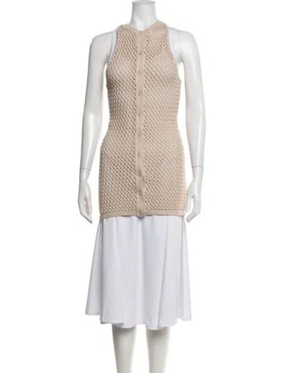 Pre-owned Ser.o.ya Open Front Sweater In Brown