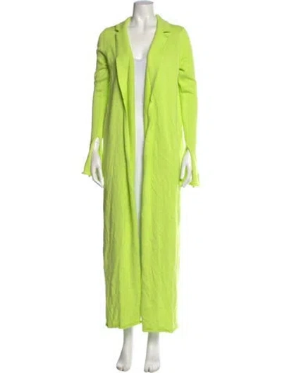 Pre-owned Ser.o.ya Open Front Sweater In Green