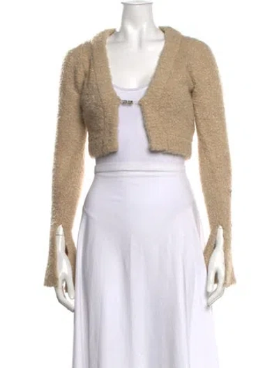 Pre-owned Ser.o.ya Open Front Sweater In Neutrals