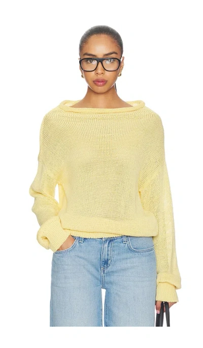 Ser.o.ya Oro Knit Sweater In Yellow