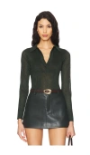 Ser.o.ya Paige Polo Top In Forest Green In 森林绿