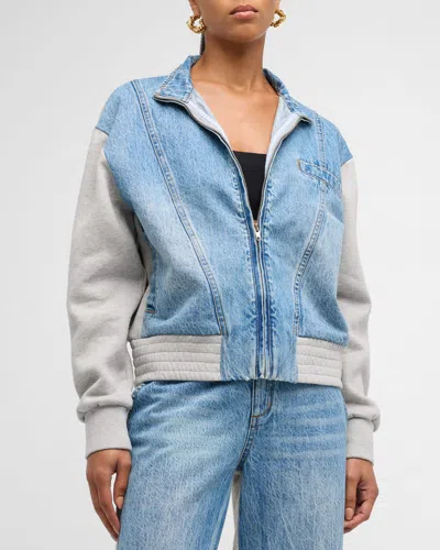 Ser.o.ya Page Terry Denim Jacket In River