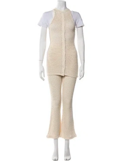 Pre-owned Ser.o.ya Pant Set In Neutrals