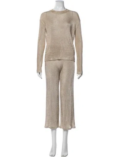 Pre-owned Ser.o.ya Pant Set W/ Tags In Neutrals