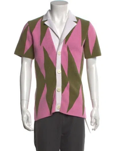 Pre-owned Ser.o.ya Patterned Short Sleeve Shirt In Multi