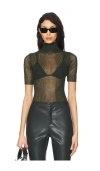 Ser.o.ya Paula Short Sleeve Sweater In Green
