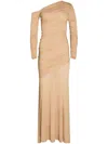 Ser.o.ya Persephone Ruched Maxi Dress In Neutrals