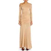 Ser.o.ya Persephone Ruched Maxi Dress In Tan